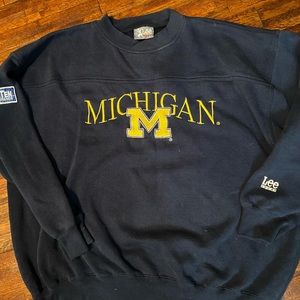 Oversized Michigan crewneck